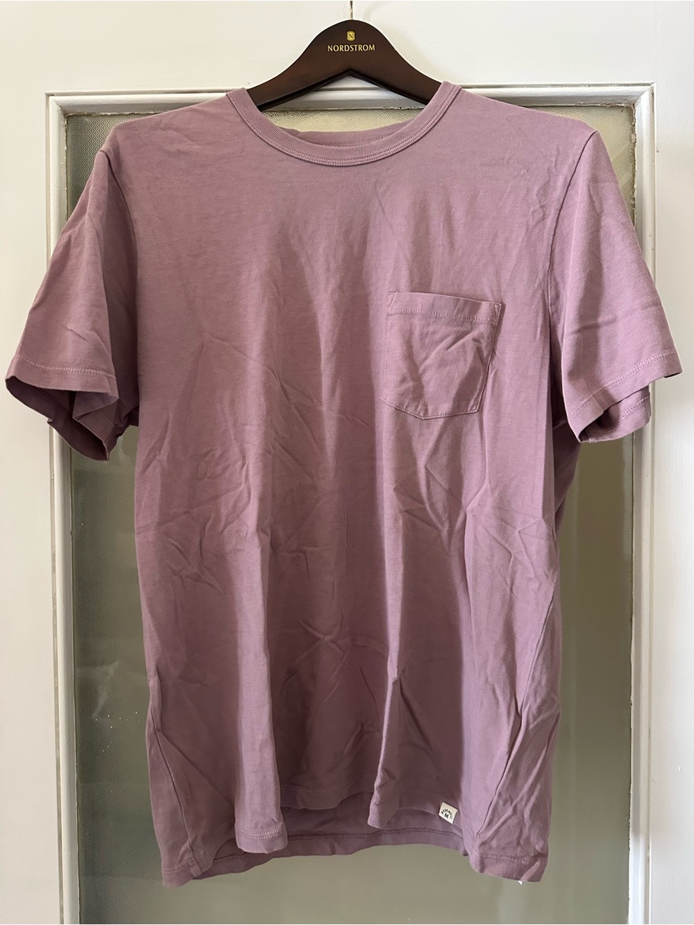 Madewell Short-Sleeve Pocket Tee in Mauve